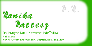 monika mattesz business card